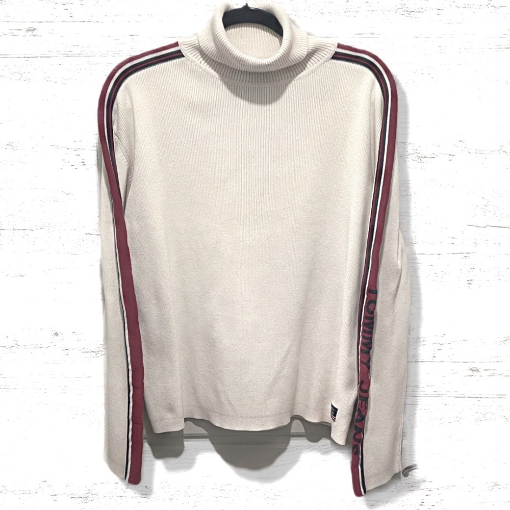 Tommy Hilfiger Jeans Vintage White Wool Sweater Men’s Size XL